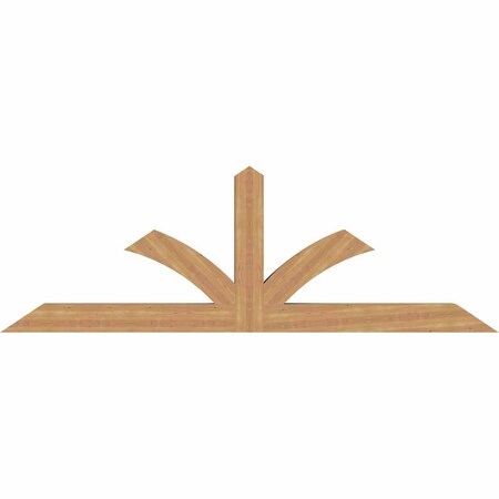 Ekena Millwork Richland Smooth Timber Gable Bracket, Western Red Cedar, 96"W x 32"H x 5 1/2"D x 5 1/2"F, 8/12 Pitch GBW096X32X0606RIC00SWR